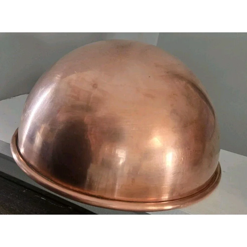 Williams Sonoma France Copper Mixing Whisking Bowl Round Bottom Ring 11